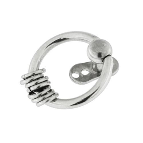 316L Surgical Steel Dermal Anchors Top with Septum Ring