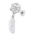 316L Surgical Steel Dream Catcher Ear Stud