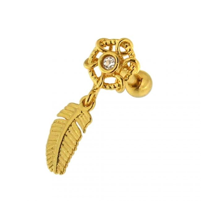 316L Surgical Steel Dream Catcher Ear Stud