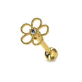 316L Surgical Steel Jewelled Daisy Cartilage Ear Stud